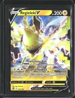 Regieleki V 057/195 Holo V Rare Silver Tempest Pokemon NM/M - Image 1