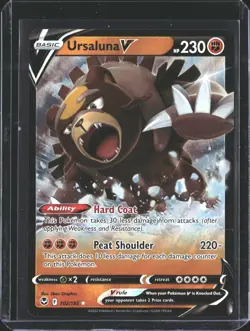 Ursaluna V 102/195 Holo V Rare Silver Tempest Pokemon NM/M - Image 1