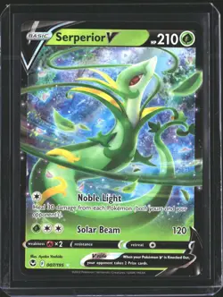 Serperior V 007/195 Holo V Rare Silver Tempest Pokemon NM/M - Image 1