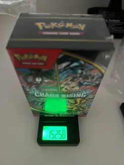 Heavy 152.58g Pokemon TCG Chaos Rising Booster Box 6 Packs - Image 1