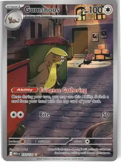 Gumshoos 153/132 Illustration Rare Mega Evolution Pokemon Near Mint - Image 1