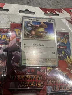 Pokemon TCG Destined Rivals 3 Pack Triple Blister Kangaskhan - New Sealed - Image 3