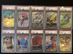 PSA 10 Pokemon Card Japanese Lot Set 10 Ar Art There is scratch on the PSA case - Image 1