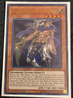 1x (VLP) Raiden, Hand of the Lightsworn - BLLR-EN042 - Ultra Rare 1st Edition - Image 1