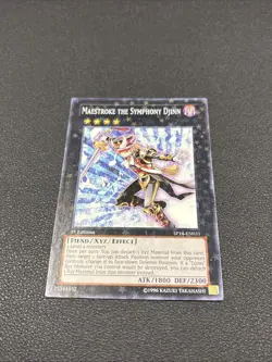 MAESTROKE THE SYMPHONY DJINN (STARFOIL) SP14-EN031 YU-GI-OH 1ST EDITION NM/M - Image 1