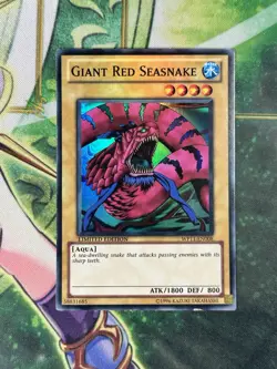 Yu-Gi-Oh! 2011 Giant Red Seasnake WP11-EN008 Super Rare Limited Ed LP/MP - Image 1