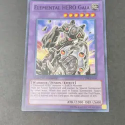 yugioh Elemental Hero Gaia CT08-EN011 Limited Edition Super Rare near mint - Image 1