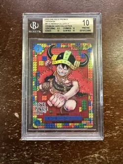 CHIP ON SIDE2025 One Piece Promos JPN P110 Monkey D. Luffy BGS 10 PRISTINE - Image 1
