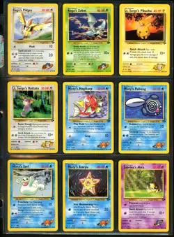 2000 Pokemon GYM CHALLENGE SET Unlimited Edition NON HOLO Cards Lot RARE NM MINT - Image 5