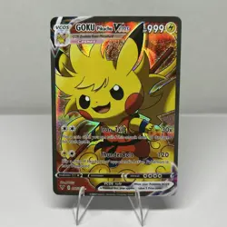 Pokemon Goku Pikachu VCOS Full Art Holo Card - Image 1