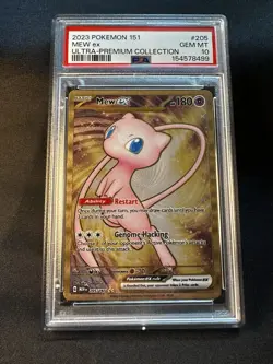 PSA GEM MINT 10 Mew ex - (151 Metal Card) 205/165 Sv: Scarlet & Violet 151 - Image 1