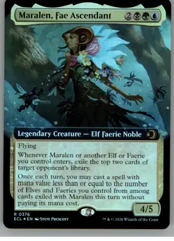 Maralen, Fae Ascendant (Extended Art) 376 R Lorwyn Eclipsed Foil NM - Image 1