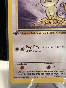 Pokemon TCG Meowth 1st Edition Jungle Set 56/64 WOTC Vintage - Image 4