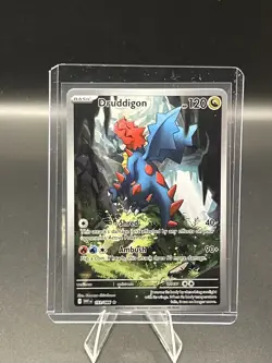 Pokemon TCG White Flare Druddigon 151/086 Illustration Rare - Image 1