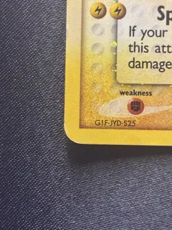 Pikachu Gold Star 104/110 EX Holon Phantoms Holo Swirl MP/HP Creased - Image 5