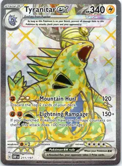 Tyranitar ex - 211/197 - Ultra Rare Pokemon Obsidian Flames - Image 1
