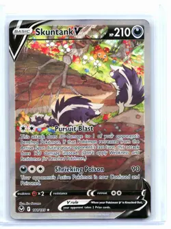 2022 Pokemon—Skuntank V (Alternate Full Art) #181 Silver Tempest—Ultra Rare Holo - Image 1