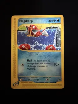 Pokemon TCG Magikarp 118/165 Expedition Base Set e-Reader Common Regular Eng - Image 1