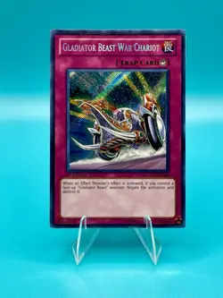 Yu-Gi-Oh! TCG Gladiator Beast War Chariot LCGX-EN266 1st Edition Holo LP - Image 1