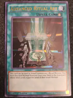 Yugioh Advanced Ritual Art Ultra Rare DUSA-EN063 1st Ed Lightly Played - Image 1