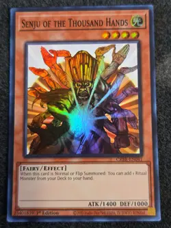 YuGiOh! Senju of the Thousand Hands CRBR-EN041 Super Rare 1st Edition Near Mint - Image 1