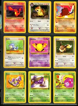 2000 Pokemon TEAM ROCKET Set COMPLETE Non Holo UNCOMMON COMMON Cards Lot EX NM+ - Image 4