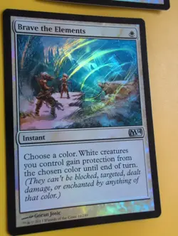 Brave the Elements x2 Instant FOIL MTG 2 Card. Core Set 2014. M14 - Image 4