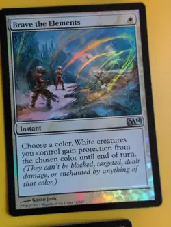 Brave the Elements x2 Instant FOIL MTG 2 Card. Core Set 2014. M14 - Image 5
