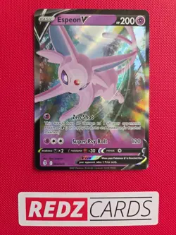 Espeon V 64/203 Evolving Skies Pokemon Card NM - Image 1