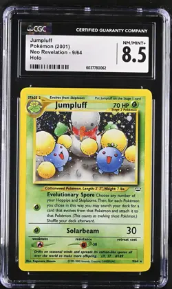 CGC 8.5 Jumpluff 2001 Neo Revelation 9/64 Holo Pokemon Card - Image 1