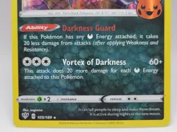 Darkrai Halloween Stamp Holo Rare 105/189 Pokemon Card Near Mint - Image 3