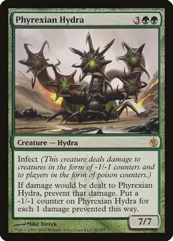 Phyrexian Hydra 1x FOIL MtG FOIL Mirrodin Besieged SP/NM - Image 1