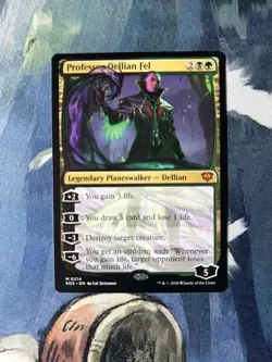 Professor Dellian Fel 0241 Mythic MTG Secrets Of Strixhaven Planeswalker - Image 1