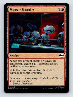 Mouser Foundry C Foil Teenage Mutant Ninja Turtles 96 NM - Image 1