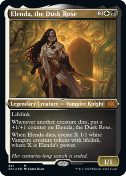 MTG Elenda, the Dusk Rose - Foil Etched, NM-Mint, English Double Masters 2022 - Image 1