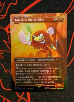 MTG Knuckles the Echidna (Rainbow Foil) x1 Near Mint from Secret Lair Drop - Image 1