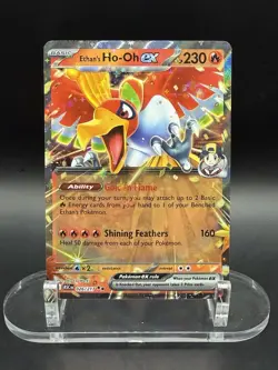 Ethan's Ho-Oh EX 026/217 Ultra Rare Ascended Heroes Pokemon TCG English - Image 1