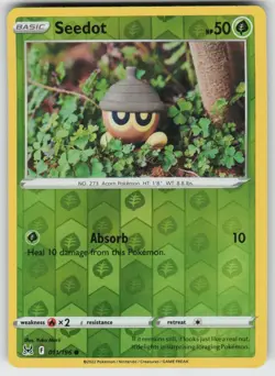 Seedot 011/196 Common Lost Origin Pokemon Reverse Holo Near Mint - Image 1