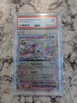 2024 POKEMON SSP EN-SURGING SPARKS #086 SYLVEON EX PSA 9 - Image 1