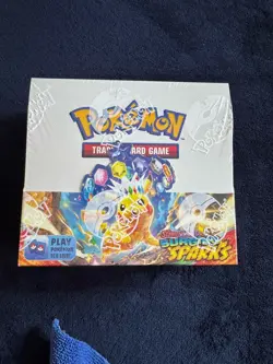 Pokemon Scarlet & Violet - Surging Sparks Booster Box In Acrylic Case - Image 2