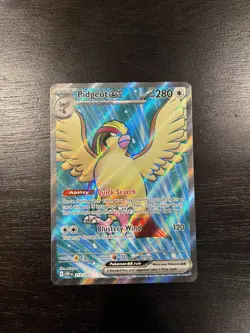 Pidgeot ex 217/197 - SV03 Obsidian Flames Ultra Rare Full Art Pokemon - NM - Image 1