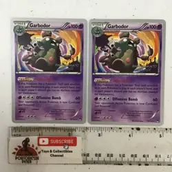 (2) Garbodor 57/122 Rare 2016 World Championships Pokemon Card NM - Image 1