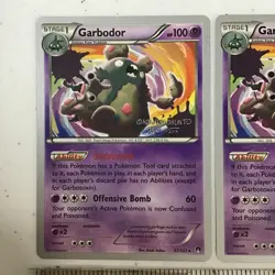 (2) Garbodor 57/122 Rare 2016 World Championships Pokemon Card NM - Image 2