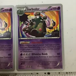 (2) Garbodor 57/122 Rare 2016 World Championships Pokemon Card NM - Image 3