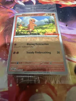 Pokemon TCG Charmander - 004/165 (GameStop Exclusive) Stamped Promo Card SEALED - Image 3