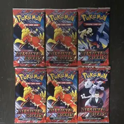 SEALED Pokemon Destined Rivals Booster Packs 6-pack - Image 1