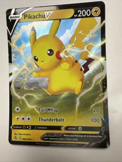 Pokemon Pikachu V Fusion Strike 086/264 Illustration Ultra Rare - Image 1
