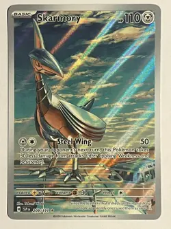 POKEMON SKARMORY ILLUSTRATION RARE SURGING SPARKS 209/191 NM - Image 1