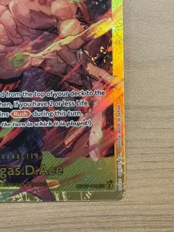 Portgas.D.Ace OP07-119 Secret Rare Card One Piece English - Image 5