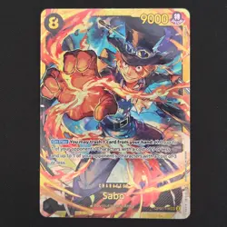 One Piece TCG OP07-118 Sabo SEC Alternative Art English - NM - Image 1